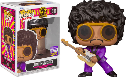 Funko Pop! Jimi Hendrix 311 2023 Summer Convention Exclusive