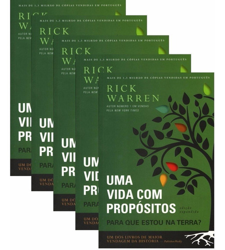 Uma Vida Com Propósitos Kit  40  Livros Frete Grátis Brasil