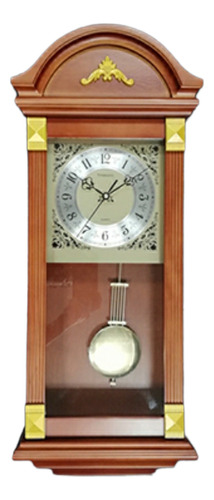 Reloj Mural Péndulo De Madera Timesonic P333