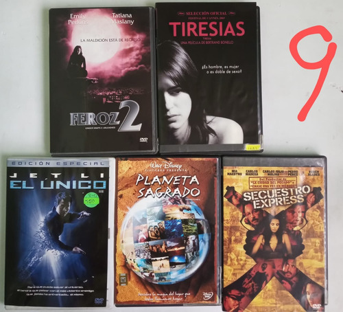 Lote Dvds Cinco Por Doscientos Original Dvd (Usado)