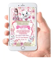 Comprar Invitacion Gatita Marie - Con Foto - Interactiva