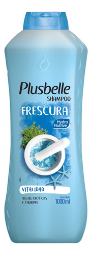 Shampoo Plusbelle Frescura en botella de 1L por 1 unidad