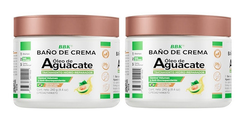 Baño De Crema Óleo De Aguacate Bigbangkeratin 240g Sin Sal