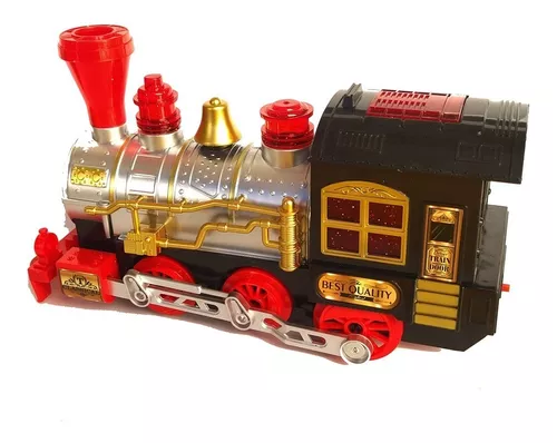 Brinquedo Trem Locomotiva Fumaça Luzes E Som na Americanas Empresas