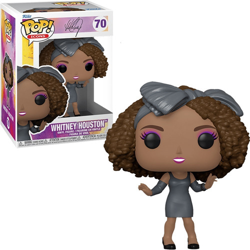 Imagem 1 de 2 de Funko Pop Icons - Whitney Houston 70 Cantora