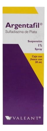 Argentafil Sulfadiazina De Plata Suspensión 1% 30ml