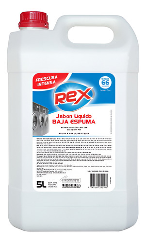 Jabón Líquido Textil Rex 5 Lts.                             