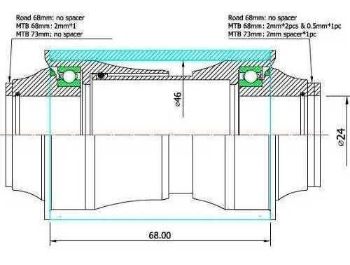 Movimento Central Token Pf30 Para Pedivela Shimano Pf30aps