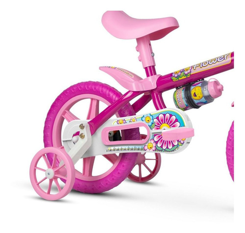 Imagem 2 de 4 de Bicicleta Aro 12 Flower Nathor Infantil