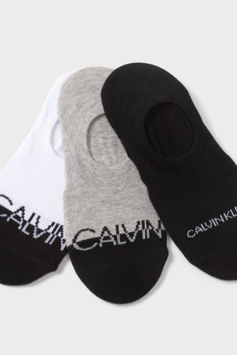Calvin Klein Pack De 3 Calcetin Corto Mujer Algodòn Organico