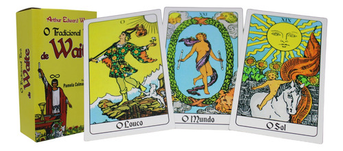 Grande Tarô Waite 78 Cartas + Toalha Saquinho ( Escolha Cor)