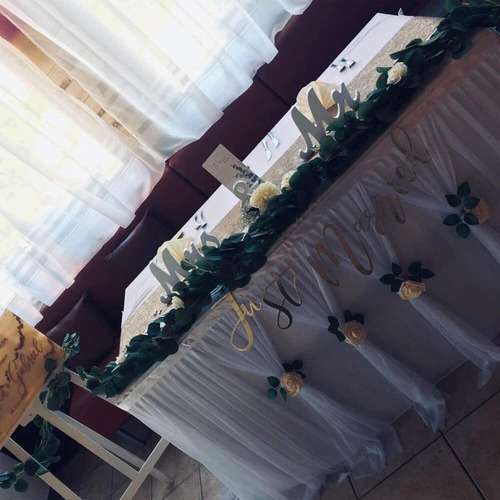 Faldon Para Mesa Manteles Tul Fiesta Boda Bautizo Decoración