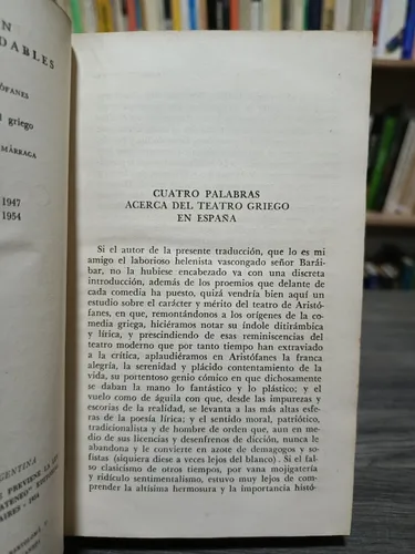 Obras Completas / Aristófanes (Usado)
