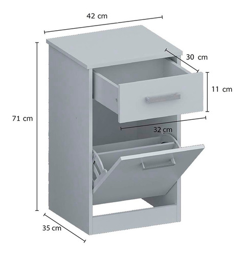 Mesa De Luz Cajon + Zapatero Botinero