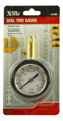 X-tra Seal 15-906 Deluxe Dial Gauge With Bleeder