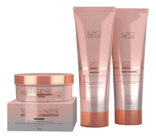 Mascara Para Cabelos Fragilizados E Ressecados Kpro Regenér