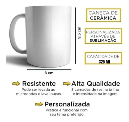 Caneca Aniversário 15 Anos 325 Ml Porcelana Branco Aniversário 15 Anos