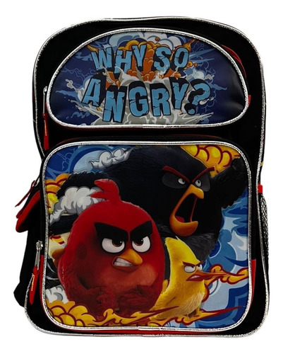 Mochila Angry Birds Con Lonchera Llantitas Primaria