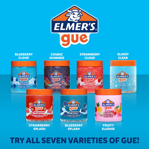 Slime Elmer S Gue Arándano Perfumado 2 Unidades