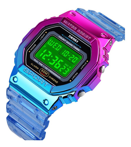 Reloj Colores Multicolor Deportivo Skmei Dama Mujer Digital