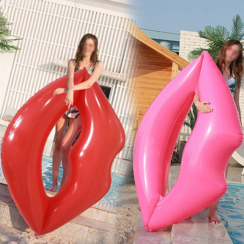 Salvavida Para Alberca Anillo De Natación Inflable Labios