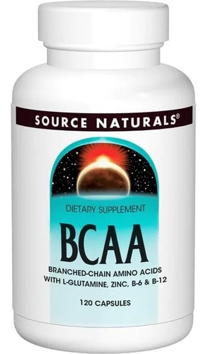 Source Naturals Cadena Ramificada Bcaa Aminoácidos 120 Cap