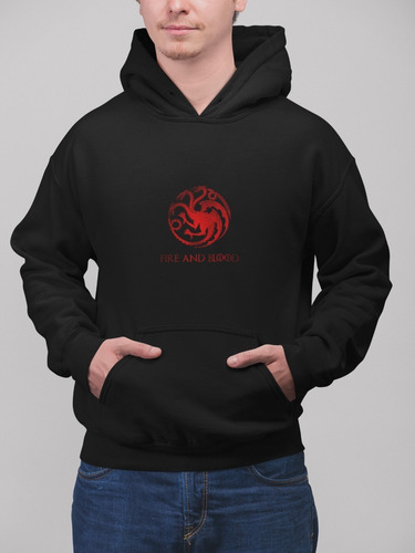 Poleron Targaryen Fire And Blood Game Of Thrones Algodon 