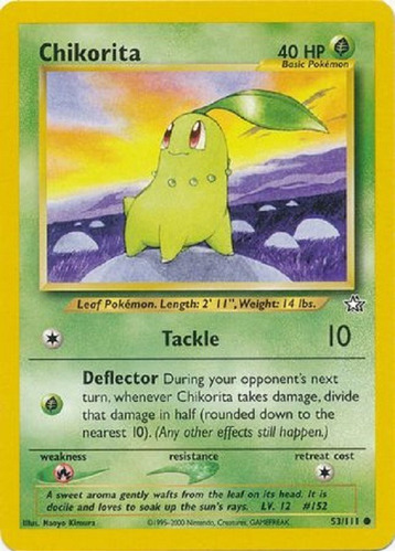 Chikorita 53/111 Comun Pokemon Tcg