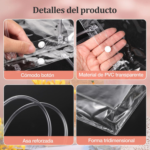 H35pcs Bolsas De Regalo De Pvc Transparente, Bolsas De