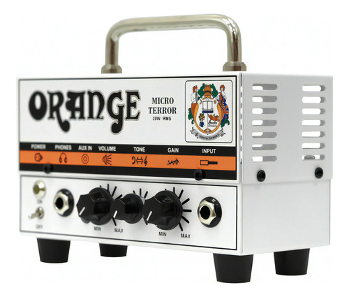 Amplificador de cabeça de guitarra Orange Micro Terror 20w cor branca