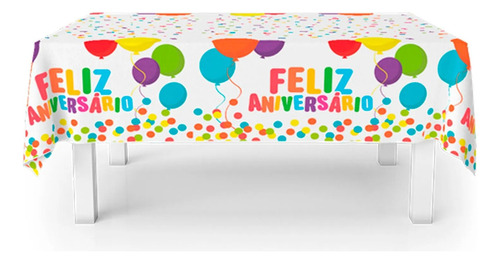 Toalha Papel Festa Feliz Aniversário 1,20 X 2,20m - Regina Cor Decorada