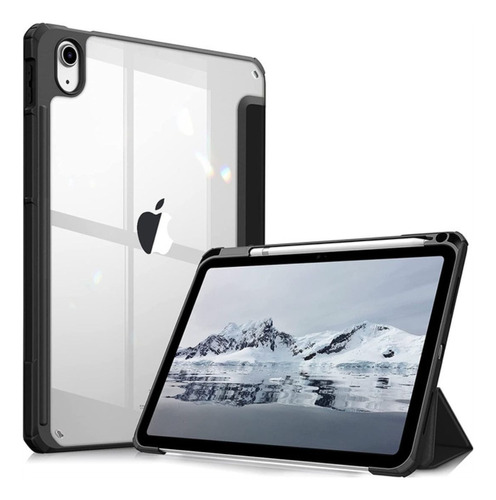 Estuche Smart Case Cristal Para iPad + Vidrio Pantalla