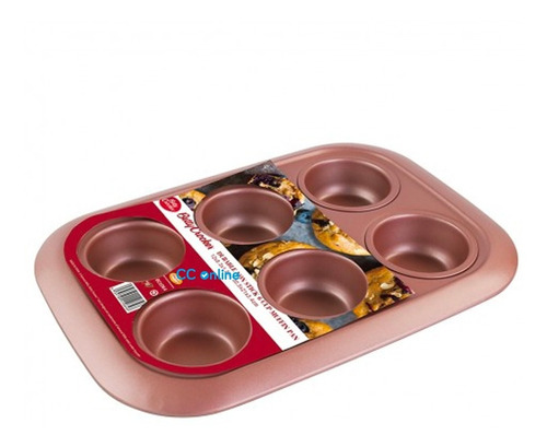 Molde Rosa Cupcakes X 6 Cavidades Muffin Betty Crocker - Cc