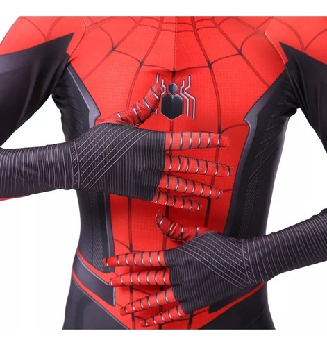Imagen 2 de 5 de Disfraz Spiderman Niño Hombre Araña Ajustable Amazing