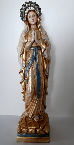 Figura Virgen De Lourdes Virgen María Escultura 