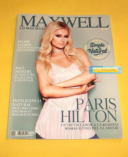 Paris Hilton Revista Maxwell 2018