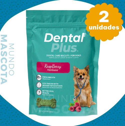 Galletitas / Snacks Dental Plus 180 Grs. Sabores Varios X 2