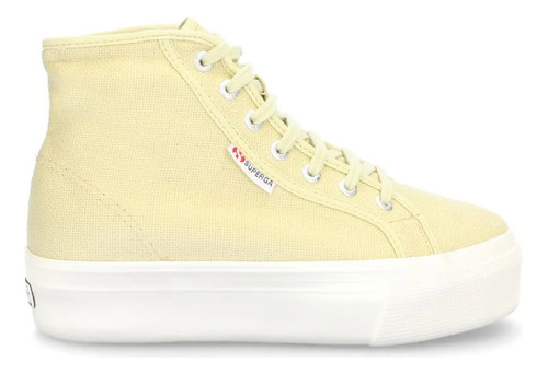 Zapatillas Botita Superga Hi Top Platform Mujer Look Fashion