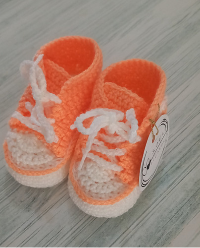 Zapatillas Escarpines De Bebe A Crochet