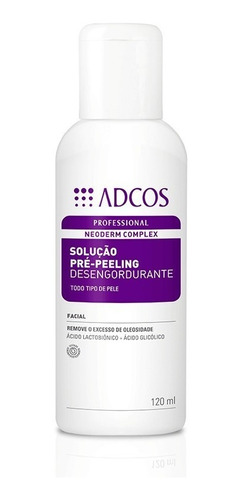 Solução Pré Peeling Desengordurante Neoderm Adcos 120ml