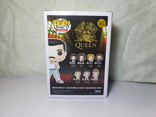Funko Pop Rocks: Queen Freddie Mercury Radio Gaga 1985 #183 (Usado)