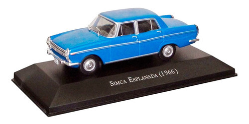 Miniatura Antiguidade Colecionável Simca Esplanada 1966 1:43 Cor Azul