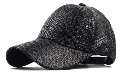 Inogih Snakeskin-leather Baseball-cap Unisex Casual-dad-hat 