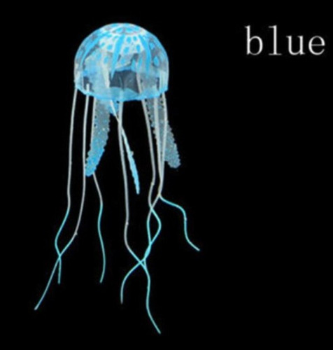 Agua-viva Artificial Brillante, Efecto Fluorescente Azul