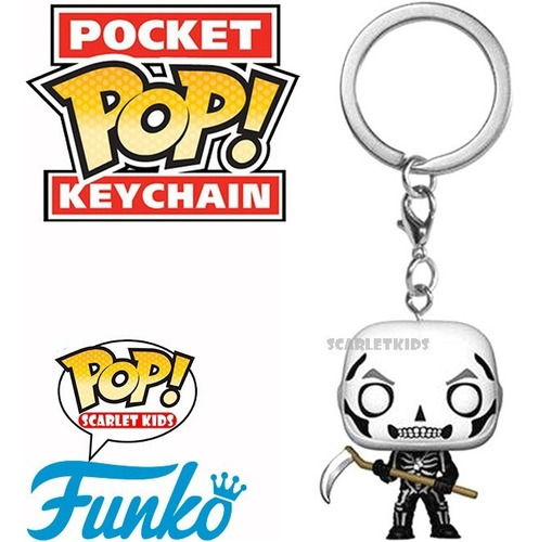 Funko Pop Llavero Fortnite Skull Trooper Original Scarlet