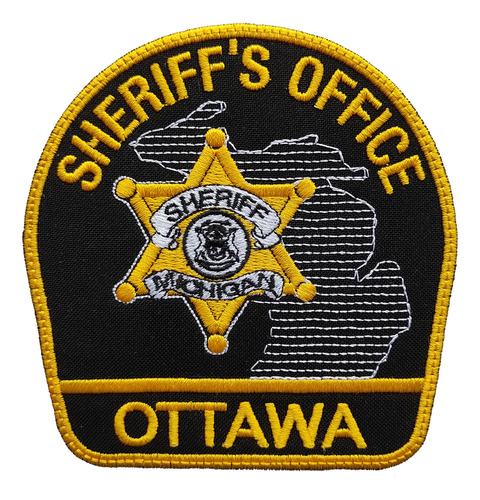 Parche Bordad Ottawa Sheriffs Oficial Placa Policia Michigan