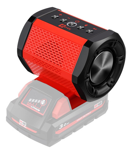 Altavoz Bluetooth Compatible Con Paquetes De Baterias Milwau