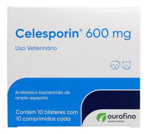 Celesporin Display 600mg 10 Blister C/ 10 Comprimidos