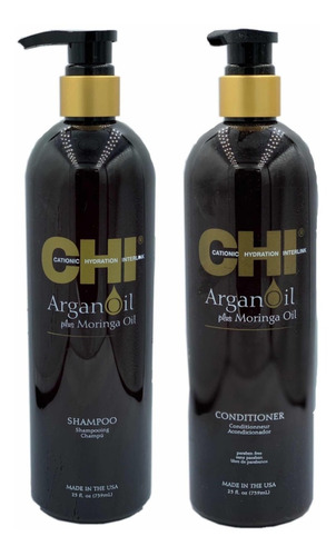 Shampoo Y Acondicionador Chi Argan Oil 739 Ml Cada Uno