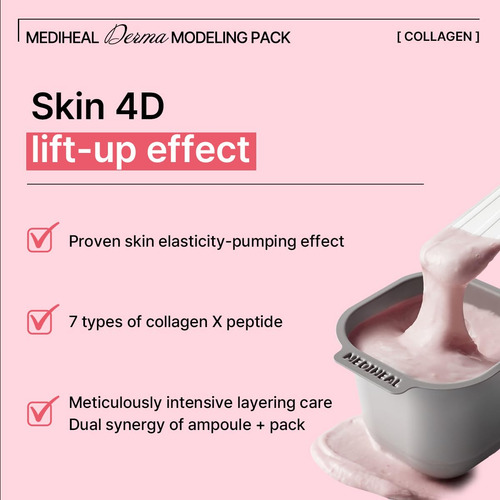 Mascarilla Facial Con Colageno Mediheal Derma Modeling Pack